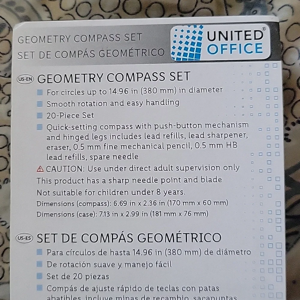Geometry Compass Set🧡 - Picture 3 of 4